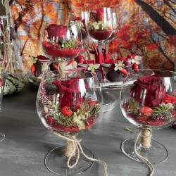 Rose im Glas